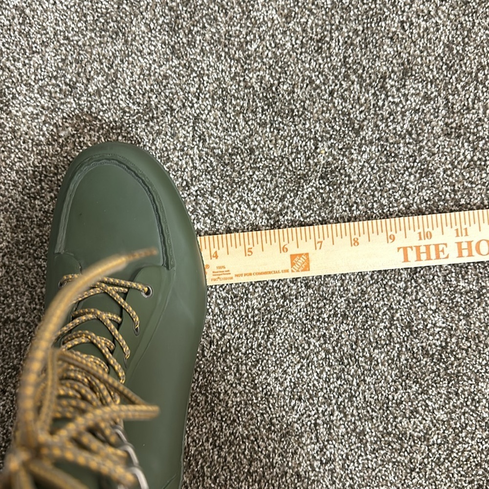 Tretorn Green Lace-Up Wedge Rain Boots - Picture 10 of 13